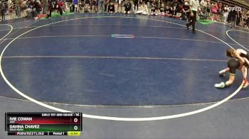 56 lbs Semifinal - Davina Chavez, Gold Rush vs Ivie Cowan, JWC