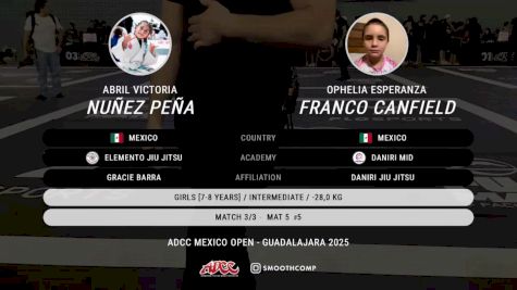 Abril Victoria Nuñez Peña vs Ophelia Esperanza Franco Canfiel 2025 ADCC Guadalajara Open