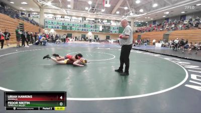 120 lbs Semifinal - Uriah Hawkins, Valhalla vs Fedor Nikitin, Temecula Valley