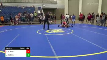 129 lbs Cons. Round 4 - William May, Roncalli vs Josiah Dedeaux, Prodigy Wrestling Academy