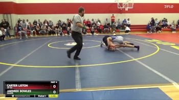 132 lbs Cons. Semi - Jaedrek Bowles, AGWSR vs Carter Liston, AP-GC