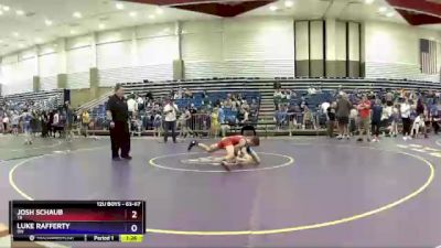 63-67 lbs Cons. Semi - Josh Schaub, TX vs Luke Rafferty, OH