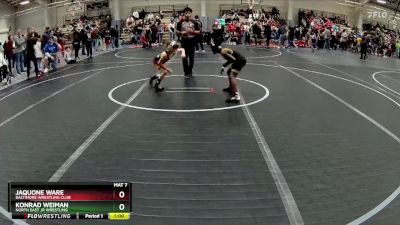 70 lbs Quarterfinal - JaQuone Ware, Baltimore Wrestling Club vs Konrad Weiman, North East Jr Wrestling