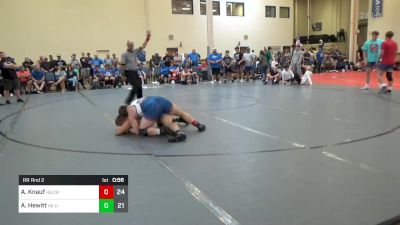 182 lbs Rr Rnd 2 - Ashton Knauf, HS Camp Reynolds vs Albert Hewitt, HS Hutchy Hammers