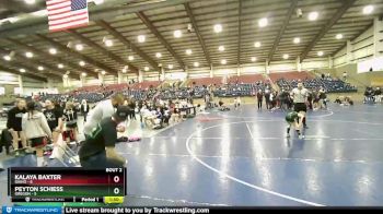 65 lbs Round 1 (6 Team) - Peyton Schiess, Oregon vs Kalaya Baxter, Idaho