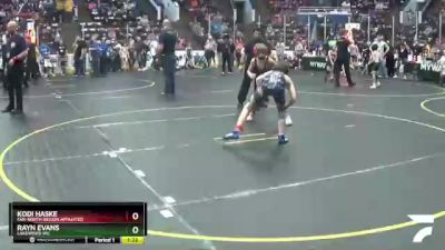 85 lbs Cons. Semi - Kodi Haske, Far-North Region Affiliated vs Rayn Evans, Lakewood WC