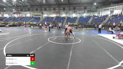 125 lbs Consi Of 16 #2 - Christian Crum, Steel City Reloaded vs Skyller Purdy, Greeley United