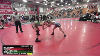 110 lbs Quarterfinal - Leilani Gryniuk, Riverside Poly vs Tylene Tran, Centennial