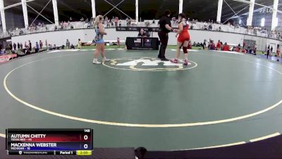 148 lbs Round 2 (4 Team) - Autumn Chitty, Texas Red vs Mackenna Webster, Michigan