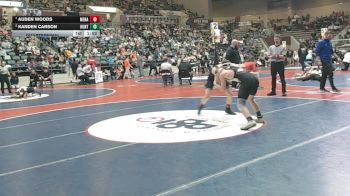 4A 132 lbs Quarterfinal - Auden Woods, Mena vs Kanden Carson, Huntsville