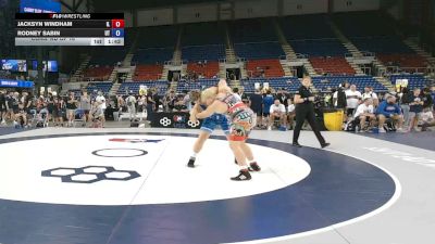 215 lbs Cons. Rd Of 16 - Jacksyn Windham, Illinois vs Rodney Sabin, Utah