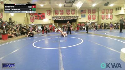 76 lbs Rr Rnd 4 - Jake Potts, Wagoner Takedown Club vs Dylan Detherow, Collinsville Cardinal Youth Wrestling