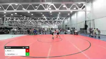 115 lbs Quarterfinal - Logan Munn, Black Belt vs Lorenzo Lamattina, Farrell Lions Wc