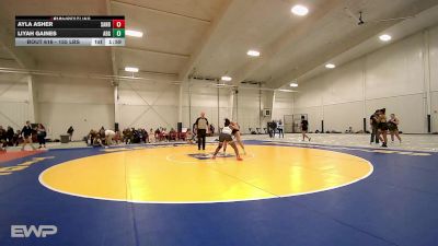 155 lbs Rr Rnd 2 - Ayla Asher, Sand Springs JH Girls vs Liyah Gaines, Altus Girls
