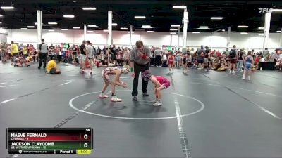 56 lbs Round 5 (6 Team) - Maeve Fernald, CTWHALE vs Jackson Claycomb, U2 Upstate Uprising