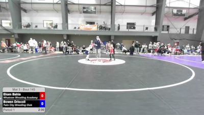 49 lbs Cons. Sub-semis - Ekam Bahia, Whatcom Wrestling Academy vs Bowen Driscoll, Twin City Wrestling Club