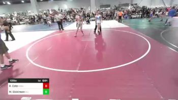 109 lbs Semifinal - Ridge Cote, Ronan Chiefs&maidens vs Michael Dickinson, All American TC