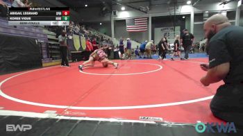 115 lbs Semifinal - Abigail LeGrand, Sperry Wrestling Club vs Koree Vigue, Honey Badgers Wrestling Club