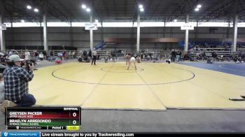 90 lbs Semifinal - Greysen Packer, Upper Valley Aces vs Braelyn Arredondo, Syringa Middle School