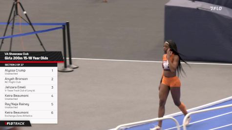 High School Girls' 200m, Finals 2