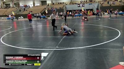 105 lbs 1st Place Match - Dominic Cordero, Higher Calling Wrestling Club vs Maddox Mccullough, Williamson Co Wrestling Club