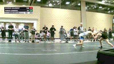 132 lbs Consi Of 8 #2 - Maddox Dalebout, Team Thunder vs Tobias Lombera, Elite Force WC