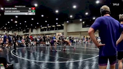 157 lbs Round 4 (6 Team) - Skylar Hackl, Black Hive #3 vs Carter Campbell, Team Rich Habits White