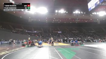 4A Boys 285 lbs Cons. Round 2 - Tyler VanBoven, Hidden Valley Boys vs Gage Valencia, Ontario Boys