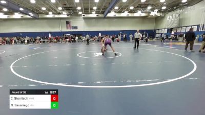 133 lbs Round Of 32 - Cale Stonitsch, Wisconsin-Whitewater vs Nick Savariego, Plymouth