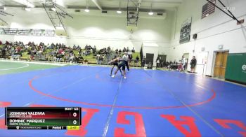 125 lbs Cons. Round 3 - Dominic Marquez, Cuesta College vs Joshuah Valdivia, Lemoore College