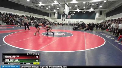 113 lbs Champ. Round 2 - Brady Mercer, Corona Del Mar vs Jose Guzman, Highland (Bakersfield)