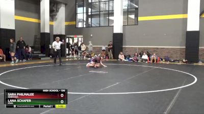 136 lbs 5th Place Match - Lana Schafer, Iowa vs Sara Philmalee, Nebraska