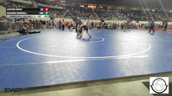 128 lbs Consi Of 32 #1 - Jaxton Roth, Sallisaw Takedown Club vs Hayden Norrell, Cashion