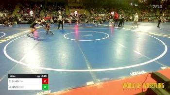 85 lbs Quarterfinal - Charlie Smith, Terminator Wrestling Academy vs Brekyn Boyle, Threestyle Of Oklahoma