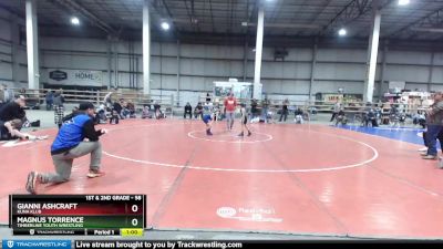 58 lbs Cons. Round 1 - Gianni Ashcraft, Kuna Klub vs Magnus Torrence, Timberline Youth Wrestling