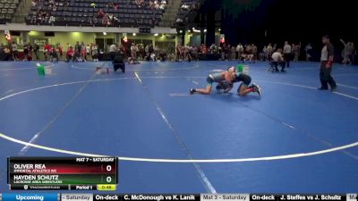 120 lbs Cons. Semi - Hayden Schutz, LaCrosse Area Wrestlers vs Oliver Rea, Immortal Athletics WC