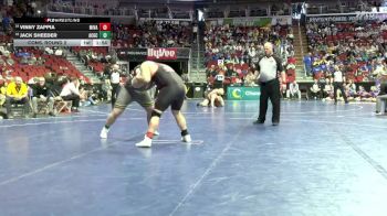 1A-285 lbs Cons. Round 2 - Vinny Zappia, Missouri Valley vs Jack Sheeder, AC/GC