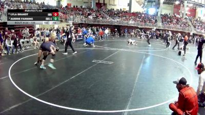 126 lbs Champ. Round 2 - Lyla Brandt, HWA vs Aubrie Fanning, Beatrice Wrestling Club - Girls