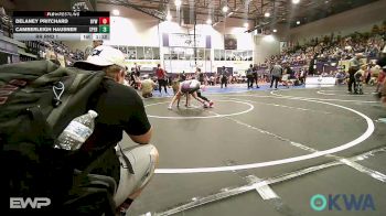 67-70 lbs Rr Rnd 1 - Delaney Pritchard, Bristow Elementary Wrestling Club vs Camberleigh Hausner, Sperry Wrestling Club