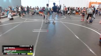 55 lbs Cons. Round 3 - Zane Tidwell, JET vs Bennett Leslie, Hard Rock Rams