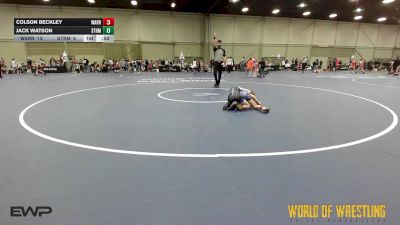 68 lbs Consi Of 4 - Colson Beckley, Warrior Up 12U vs Jack Watson, Storm 12U