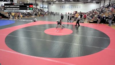 133 lbs Champ. Round 2 - Wyatt Hostuttler, West Liberty vs Landon Bertsch, Marian