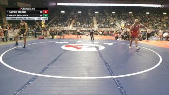 4A-150 lbs Cons. Round 1 - Nicholas Mauck, Sheridan vs Karter Moore, Evanston