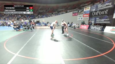 2A/1A Boys 190 Cons. Round 2 - Kye Bilyeu, North Douglas/Elkton Boys vs Creo Walker, Kennedy Boys