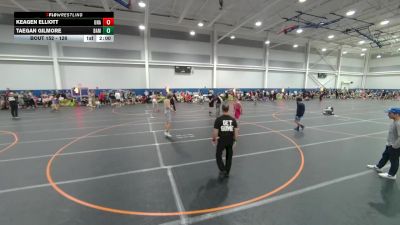 126 lbs Champ. Round 2 - Keagen Elliott, Unattached vs Taegan Gilmore, Unattached