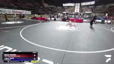 86 lbs Quarterfinal - Isaac Rivera, Wolf Den Wrestling Club vs Cole Taite, California