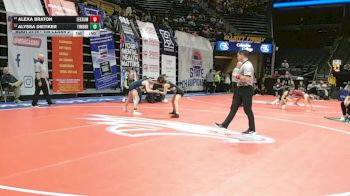 105 Class 2 lbs Cons. Round 1 - Alexa Braton, Lee`s Summit vs Alyssa Dietiker, Timberland
