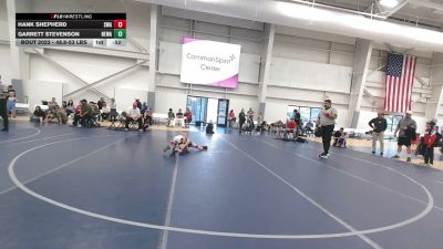 48.8-53 lbs Champ. Round 3 - Hank Shepherd, Sanderson Wrestling Academy vs Garrett Stevenson, No Escape Wrestling Academy