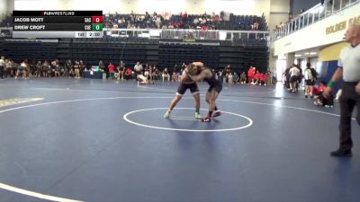 184 lbs Cons. Round 3 - Jacob Mott, Santa Ana College vs Drew Croft, Cuesta College