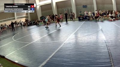 135 lbs 1st Place Match - Shayna Ward, California vs Brooklin Cienfuegos, California